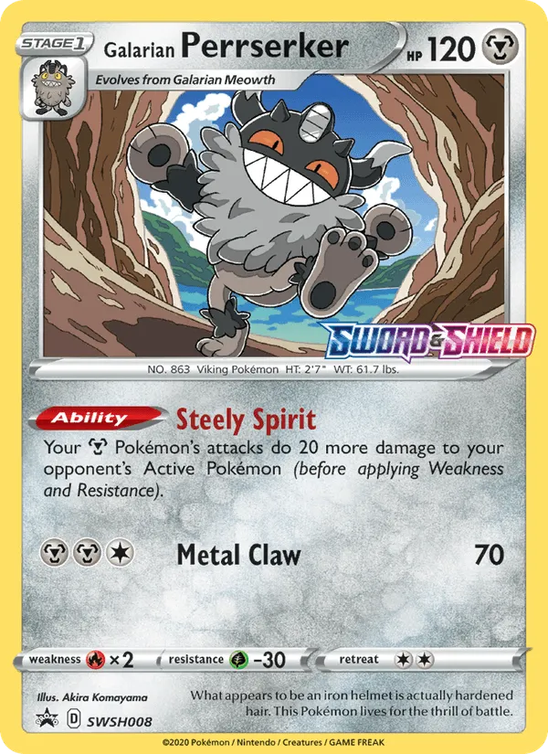 Carte Berserkatt de Galar — SWSH Black Star Promos