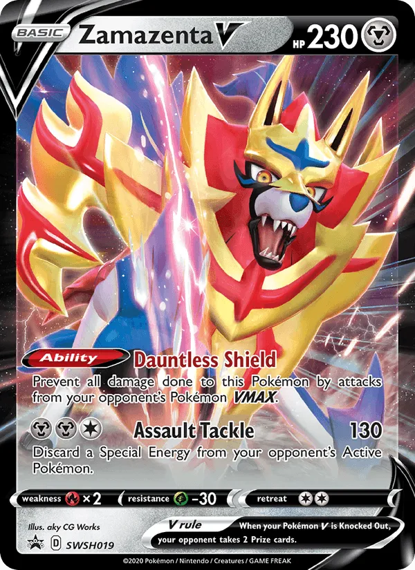 Carte Zamazenta V — SWSH Black Star Promos