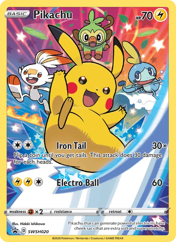 Carte Pikachu — SWSH Black Star Promos