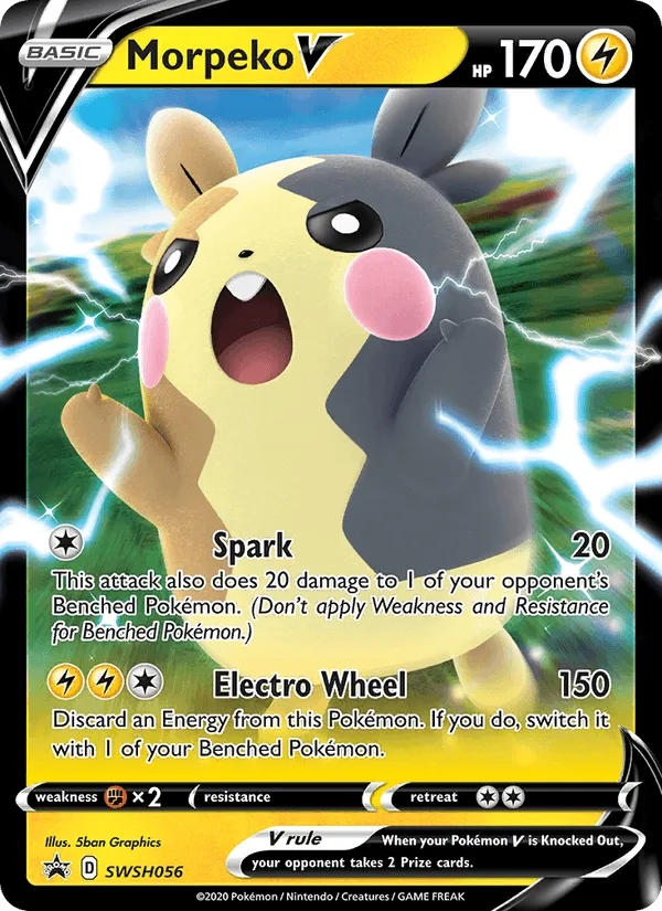 Carte Morpeko V — SWSH Black Star Promos