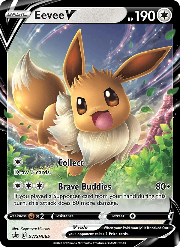 Carte Évoli V — SWSH Black Star Promos