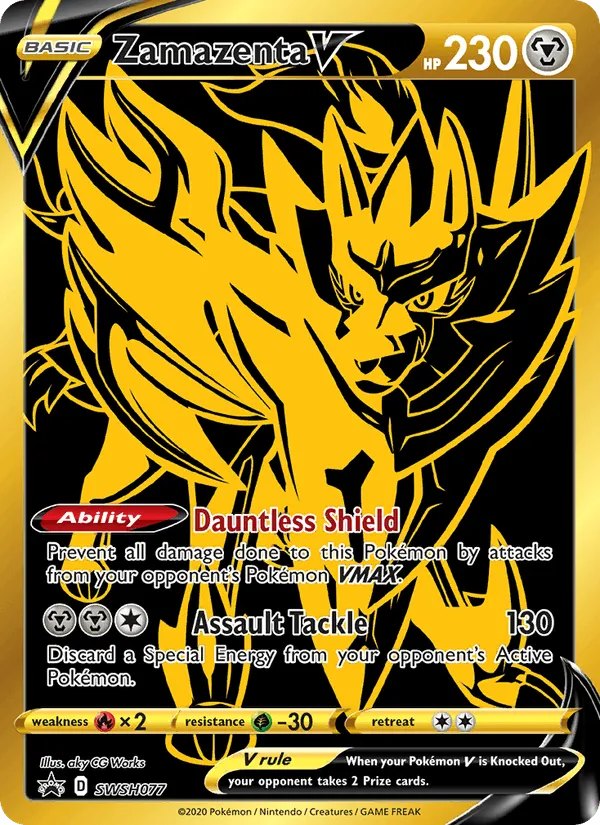 Carte Zamazenta V — SWSH Black Star Promos