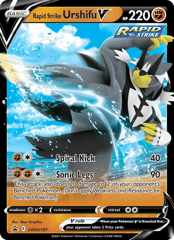 Carte Rapid Strike Urshifu V — SWSH Black Star Promos