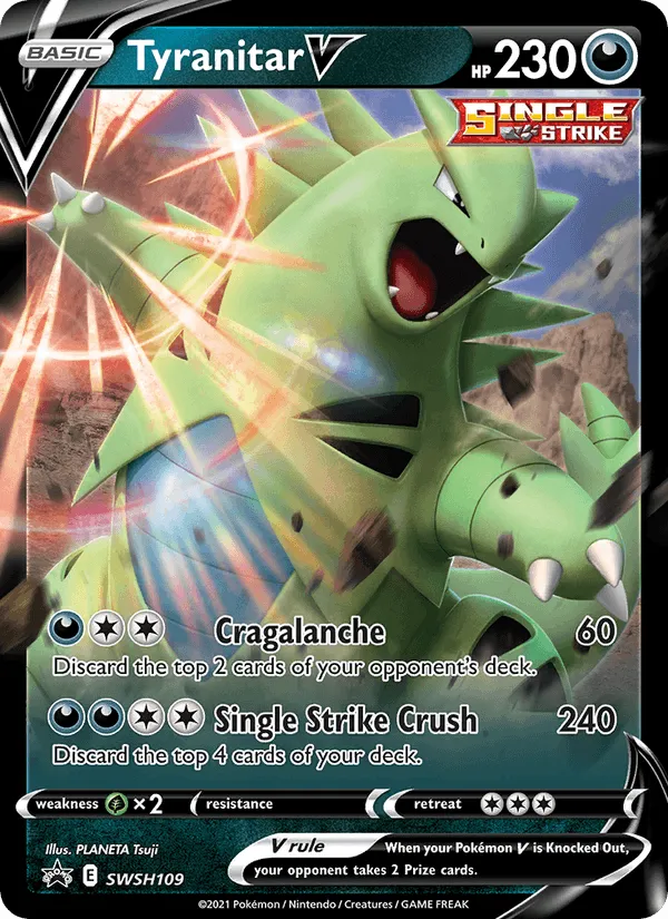 Carte Tyranocif V — SWSH Black Star Promos