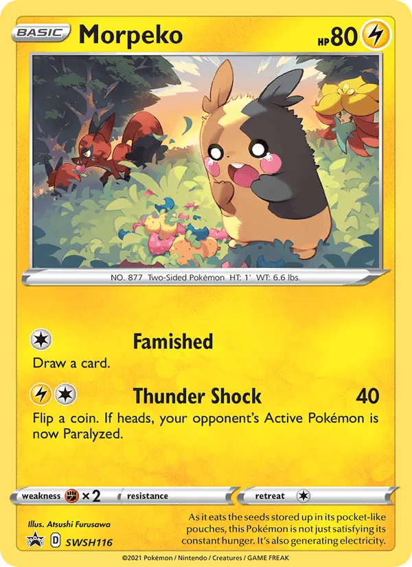 Carte Morpeko — SWSH Black Star Promos