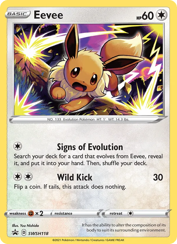 Carte Évoli — SWSH Black Star Promos