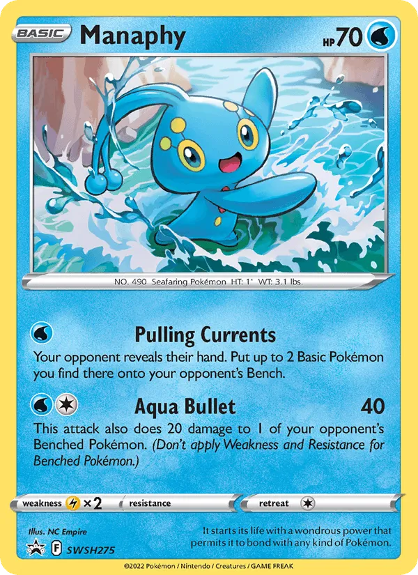 Carte Manaphy — SWSH Black Star Promos