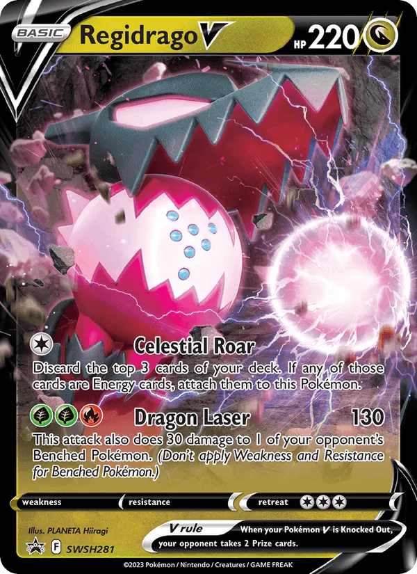 Carte Regidrago V — SWSH Black Star Promos