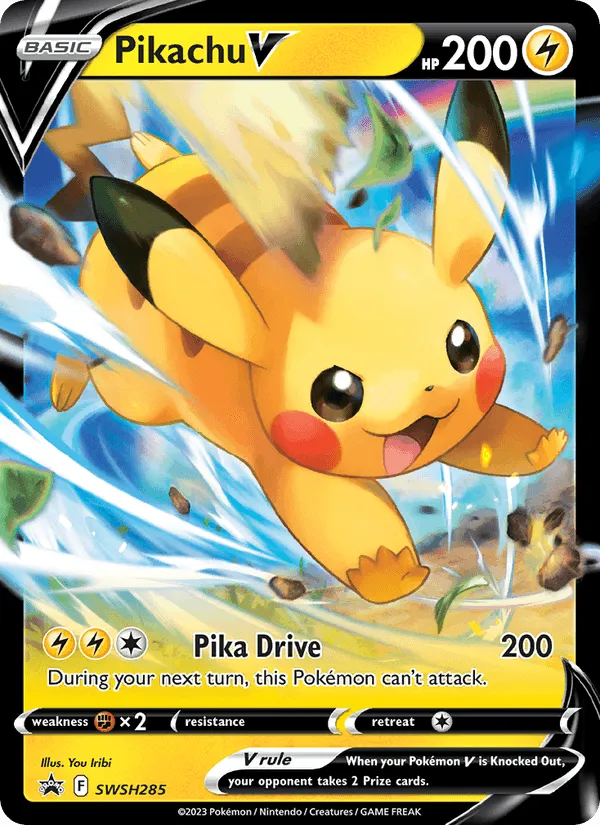Carte Pikachu V — SWSH Black Star Promos