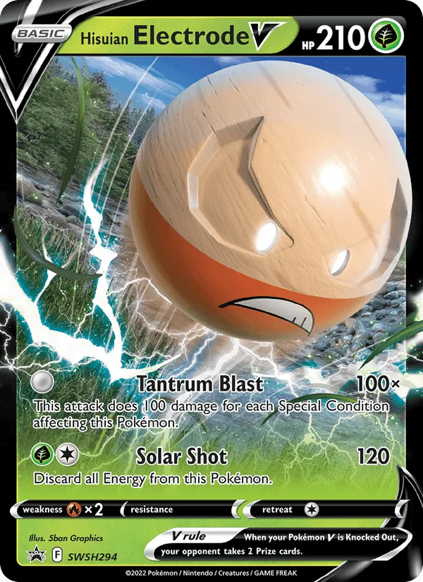 Carte Électrode de Hisui V — SWSH Black Star Promos