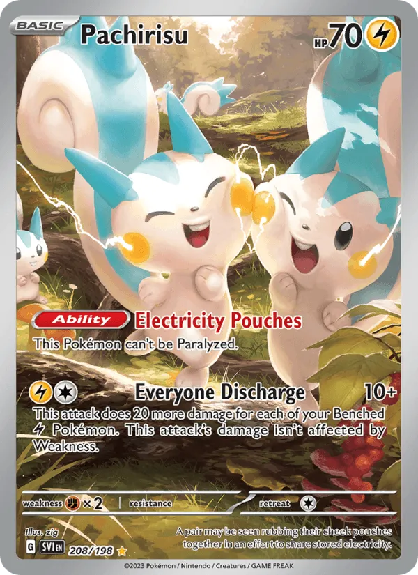 Carte Pachirisu — Scarlet & Violet