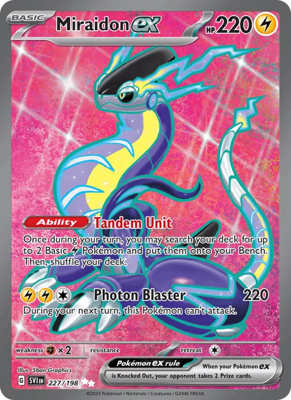 Carte Miraidon ex — Scarlet & Violet