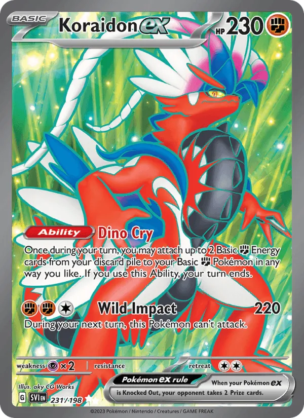 Carte Koraidon ex — Scarlet & Violet