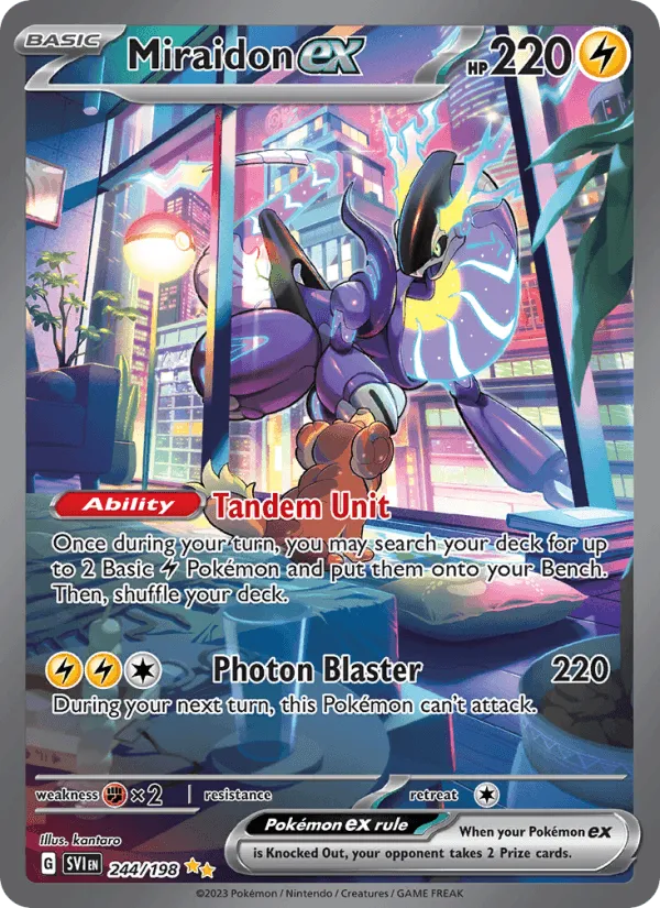 Carte Miraidon ex — Scarlet & Violet