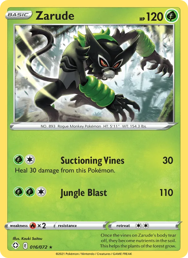 Carte Zarude — Shining Fates