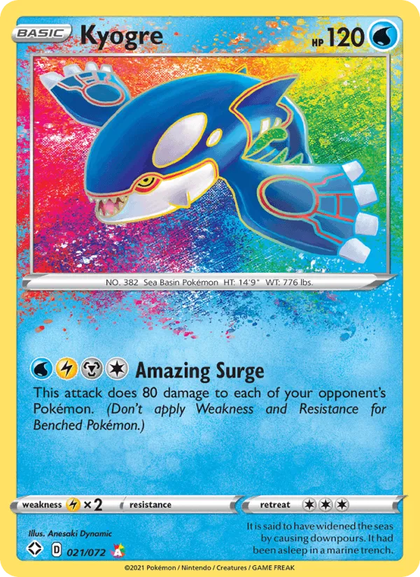 Carte Kyogre — Shining Fates