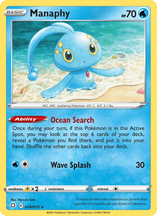 Carte Manaphy — Shining Fates