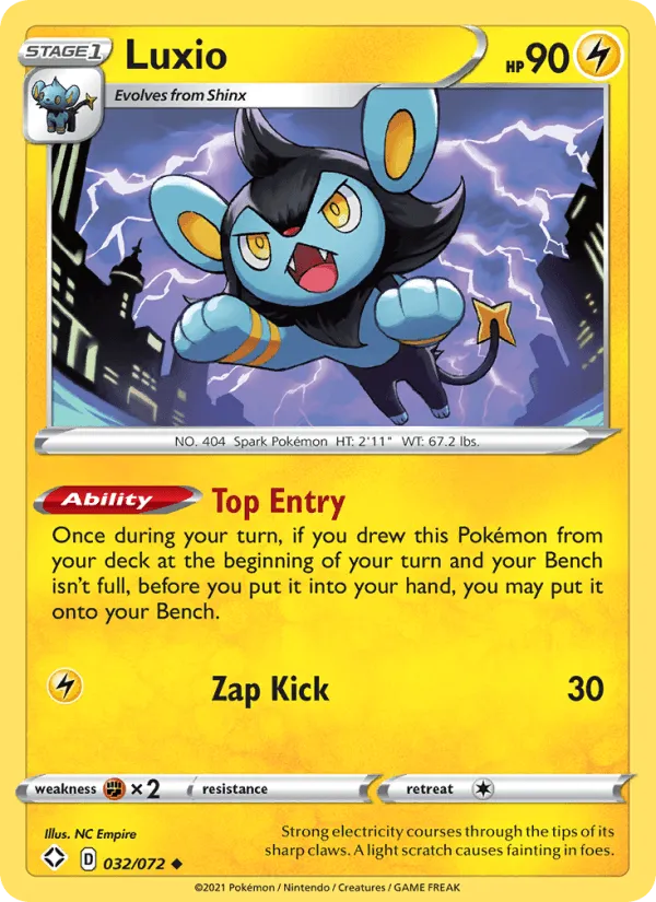 Carte Luxio — Shining Fates