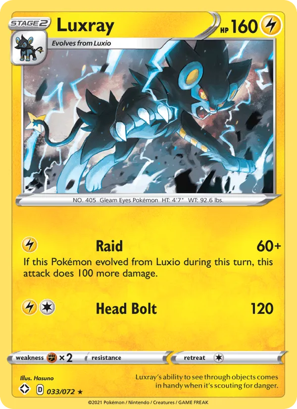 Carte Luxray — Shining Fates