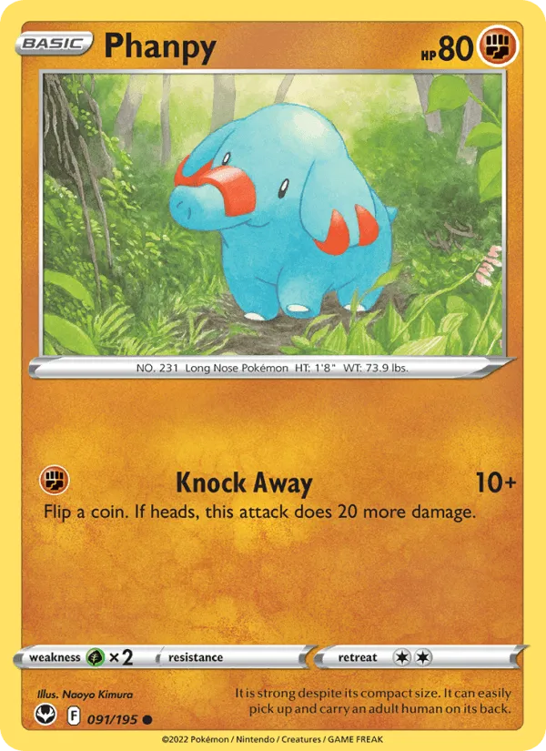 Carte Phanpy — Silver Tempest