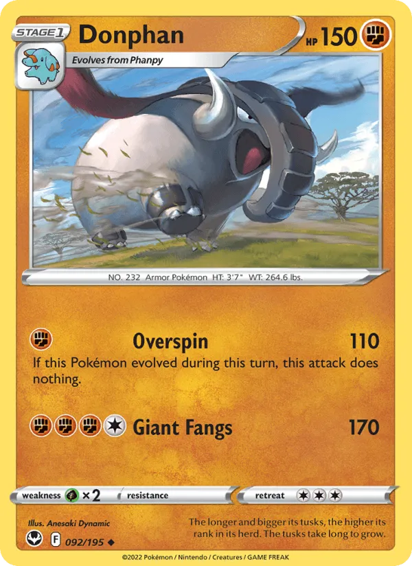 Carte Donphan — Silver Tempest