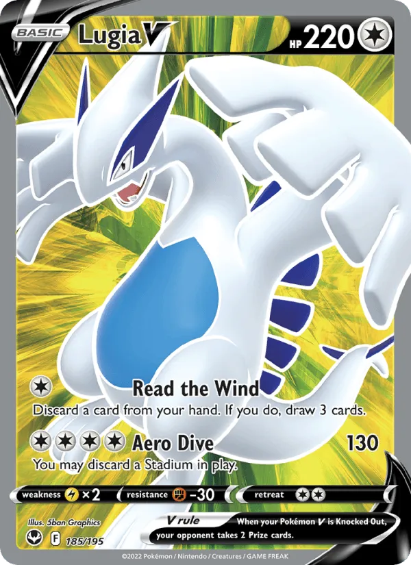 Carte Lugia V — Silver Tempest