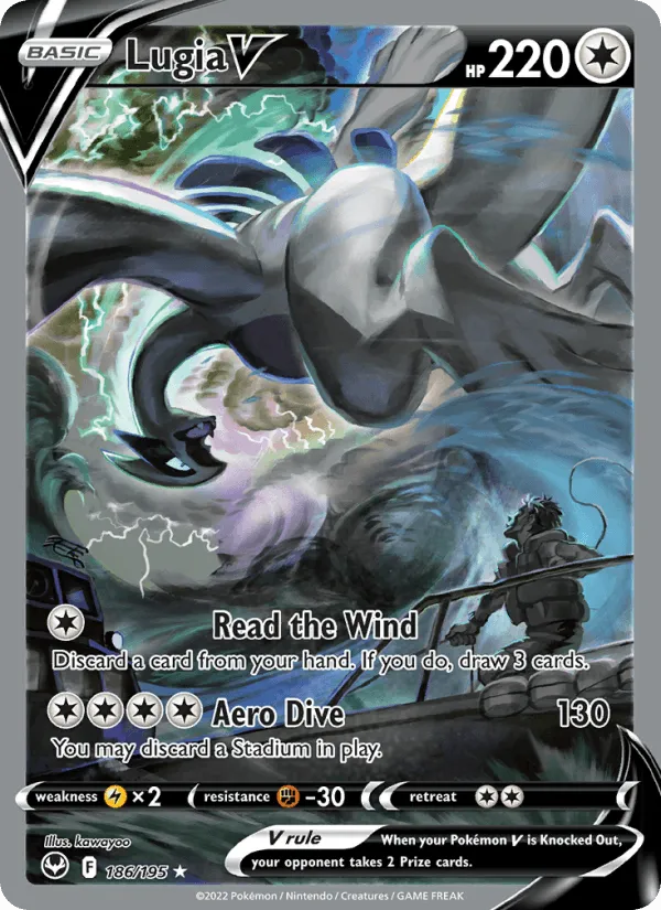 Carte Lugia V — Silver Tempest