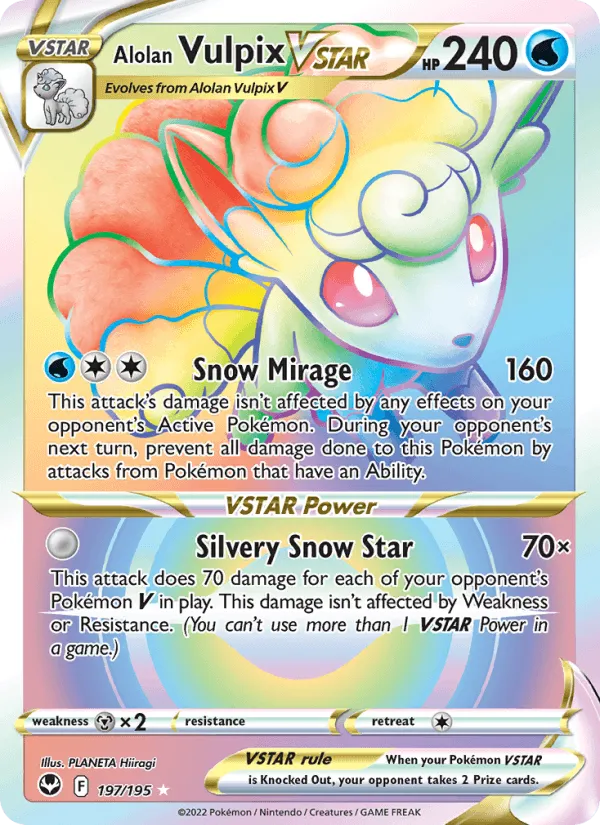 Carte Goupix de Alola VSTAR — Silver Tempest