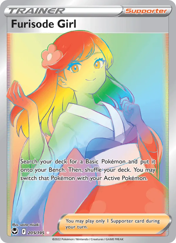 Carte Fille en Kimono — Silver Tempest