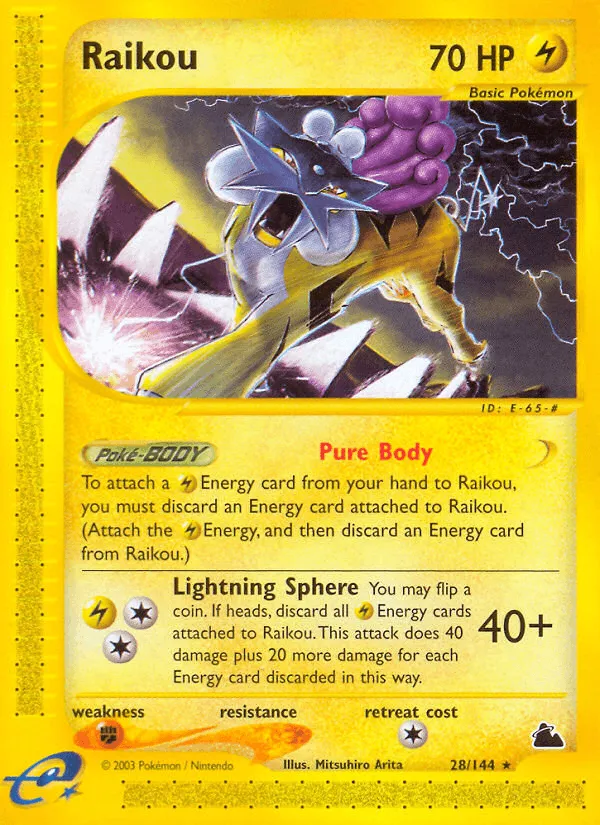 Carte Raikou — Skyridge