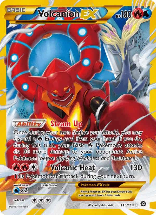 Carte Volcanion EX — Steam Siege