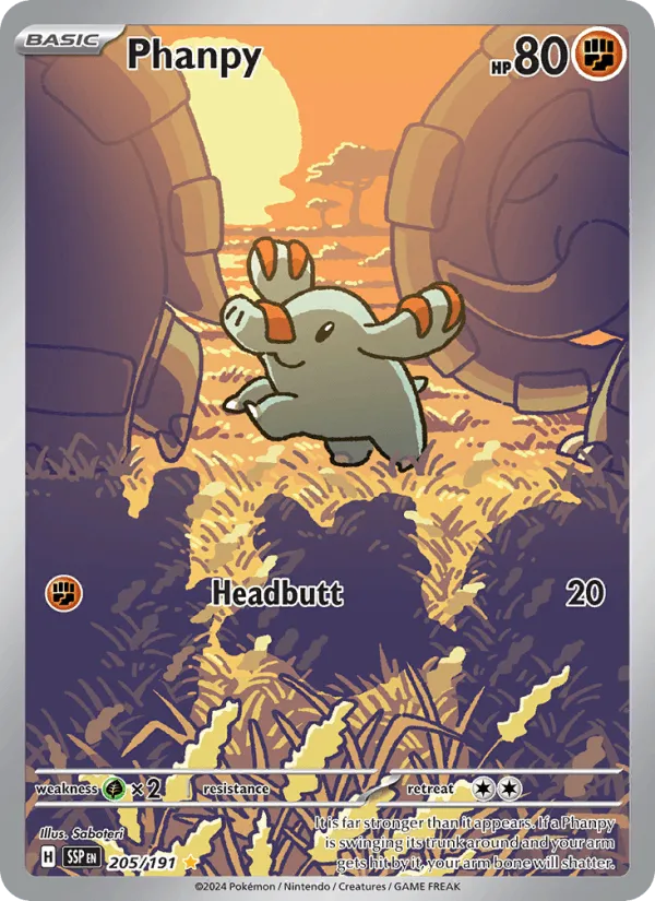 Carte Phanpy — Surging Sparks