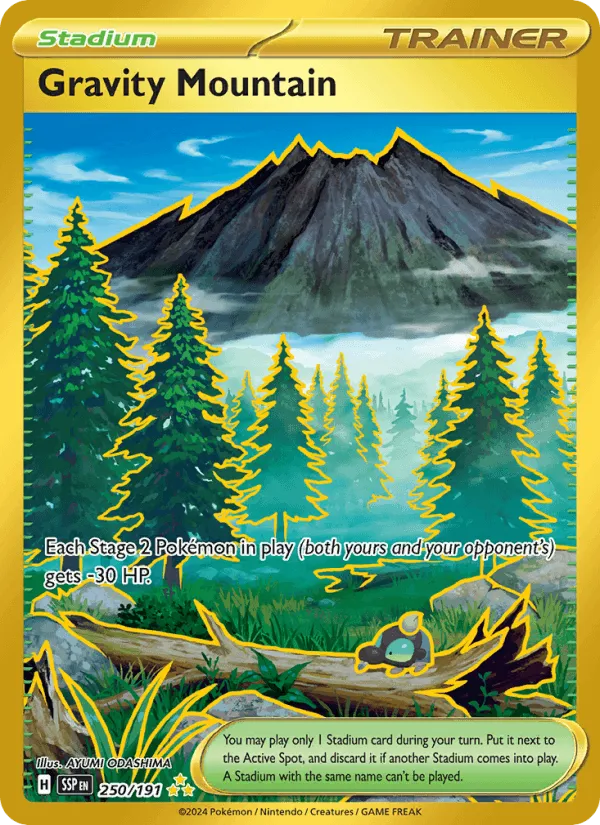 Carte Montagne Gravité — Surging Sparks