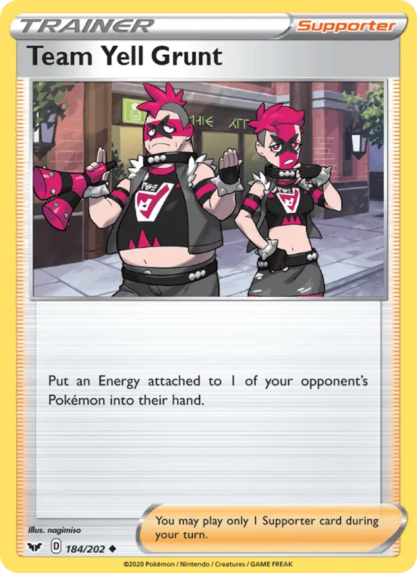 Carte Sbire de la Team Yell — Sword & Shield
