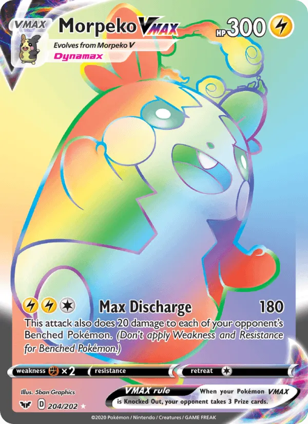 Carte Morpeko VMAX — Sword & Shield