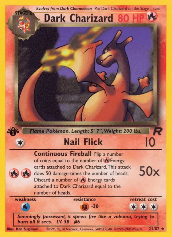 Carte Dracaufeu obscur — Team Rocket