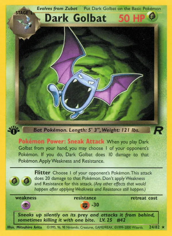 Carte Nosferalto obscur — Team Rocket
