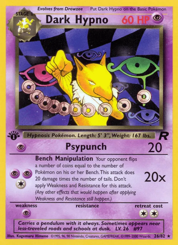 Carte Hypnomade obscur — Team Rocket