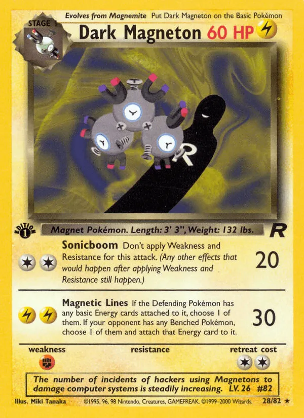 Carte Magnéton obscur — Team Rocket