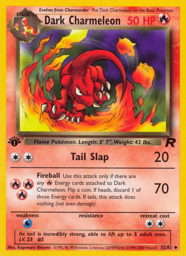 Carte Reptincel obscur — Team Rocket
