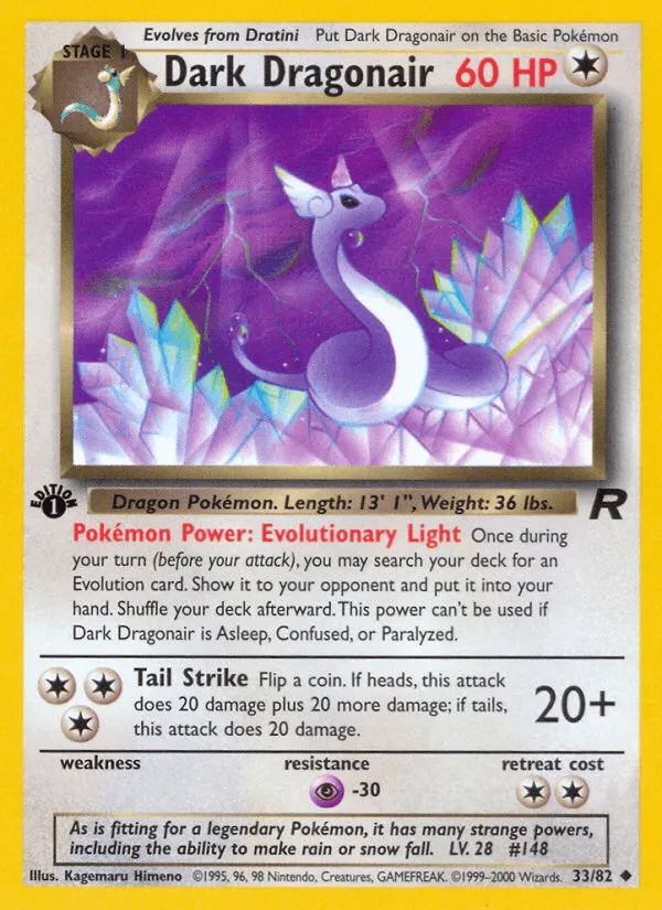 Carte Draco obscur — Team Rocket
