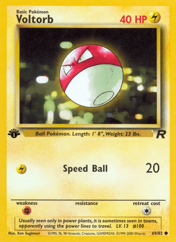 Carte Voltorbe — Team Rocket