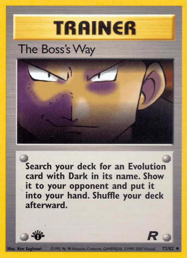 Carte À la façon du Boss — Team Rocket