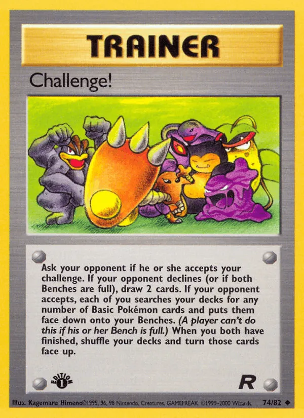Carte Défi! — Team Rocket