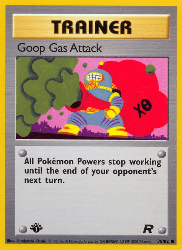 Carte Attaque au gaz gluant — Team Rocket