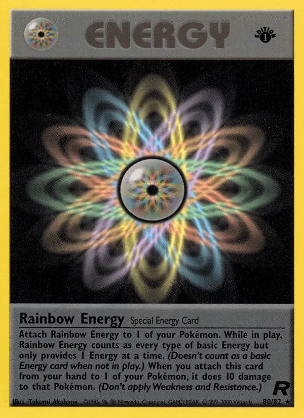 Carte Énergie Multicolore — Team Rocket