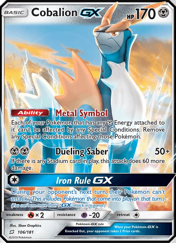 Carte Cobaltium GX — Team Up