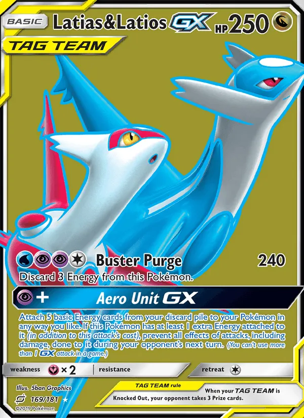 Carte Latias & Latios GX — Team Up