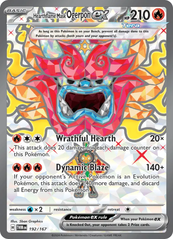 Carte Ogerpon Masque du Fourneau ex — Twilight Masquerade