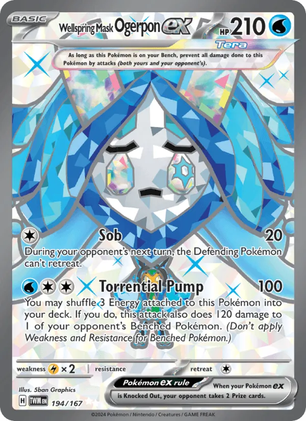 Carte Ogerpon Masque du Puits ex — Twilight Masquerade
